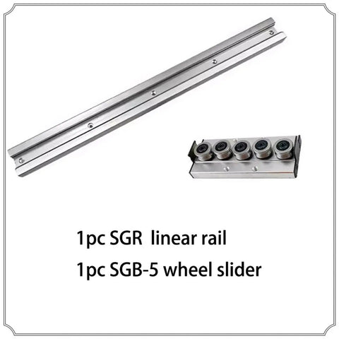 Dual Axis Built In Linear Guide Rail System With 60mm SGR20N Rail And SGB20 Block For Photography Track And Woodworking Machinery, Custom Length 600mm