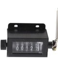 5 Digit Mechanical Tally Counter Workhorse With Resettable Dial And Rotating Zero For Industrial Counting Tasks Rugged Durable Plastic Body