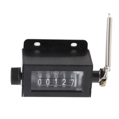 5 Digit Mechanical Tally Counter Workhorse With Resettable Dial And Rotating Zero For Industrial Counting Tasks Rugged Durable Plastic Body