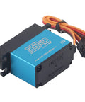 Top Shelf Two Pack 35K Coreless Digital Servo Featuring Rock Solid Full Metal Gears And Waterproof Seals For 1/8 1/10 Scale RC Car, blue servo with wire.
