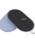 No Sweat Heavy Duty Furniture Movers Sliders 8 Pack For Carpet And Hardwood Floors oval pads, 9-1/2 by 5-3/4 inches, light blue color