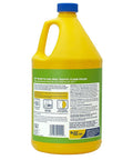 Pro Grade High Traffic Floor Polish Delivers A Tough As Nails Shine That Kicks Heel Marks Out Cold In a two gallon yellow bottle.