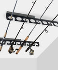 Heavy Duty Fishing Rod Ceiling And Wall Rack Hangs In Your Garage Cabin Or Basement And Holds Up To 8 Rods And Reel Combos