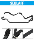 Straps and buckle details of Universal Golf Cart Rear Seat Bag Rack Kit With Foldable Design For Club Car