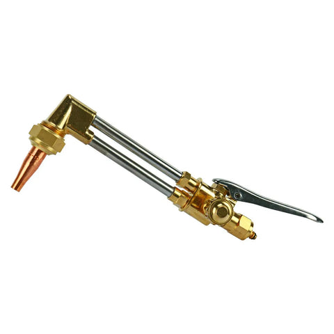 Close-up of brass torch from 12 Piece Oxygen And Acetylene Torch Kit For Welding And Cutting Pro Grade Gas Welder Tool Set