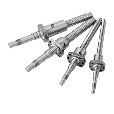 Heavy Duty SFU2005 Linear Motion Ball Screw Kit 900mm C7 Accuracy featuring smooth stainless steel screws and flange nuts.