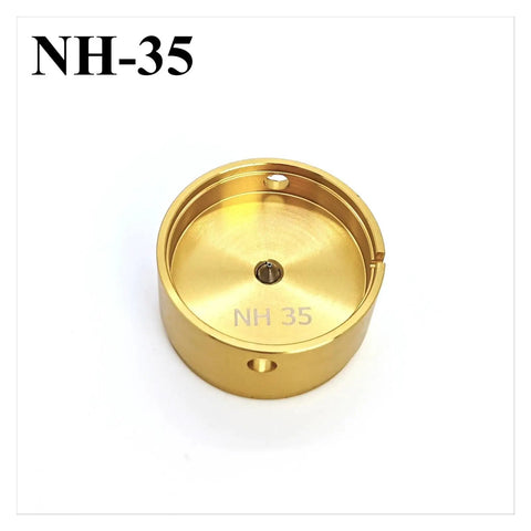 Watch Movement Holder Tool For NH35 7750 3135 Repair Fits Hands, gold metal base, precision aluminum alloy for NH35 caliber