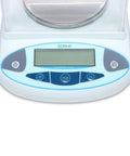 Digital Precision Analytical Balance 2000g x 0.01g High Accuracy Lab Scale front view with display and control buttons