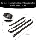 60-inch nylon strap with adjustable length metal buckle for Rock Solid Heavy Duty Steel Propane Tank Holder Mount.