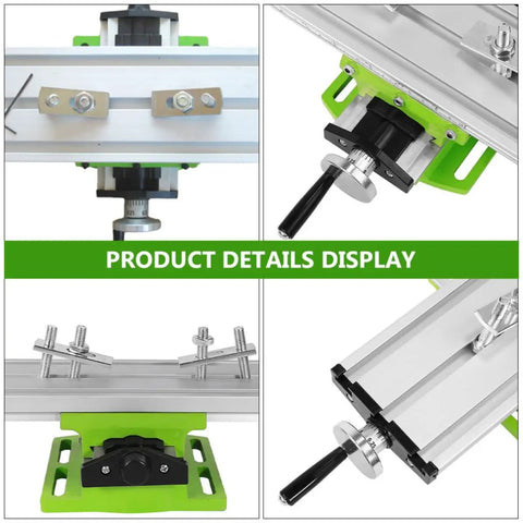 Cabilock Multifunctional Milling Platform For Drilling and Milling Machines Compact Design showing alloy steel construction and adjustable clamp features.