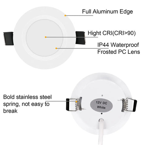 Zero Fuss 12V LED RV Puck Lights Six Pack Aluminum Recessed Ceiling Bulbs For Camper Interior Man Cave Upgrade Built Tough And Hella Bright Making Road Trips A Total Breeze Easy Install Ultra Slim Design That Slaps With Every Rig