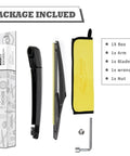 Rear Wiper Arm Kit With Blade Cap Nut And Wrench For Mazda CX5 2013 Through 2025 Easy Install Replacement Includes Tools