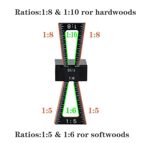 Top Shelf Dovetail Marker Tool For Woodworkers Slick Adjustable Layout Gauge Crafting Tight Joints Dead On Accuracy Quick No Stress Workshop Gear Heavy Duty Portable Workhorse ratios 1:8 1:10 for hardwoods 1:5 1:6 for softwoods