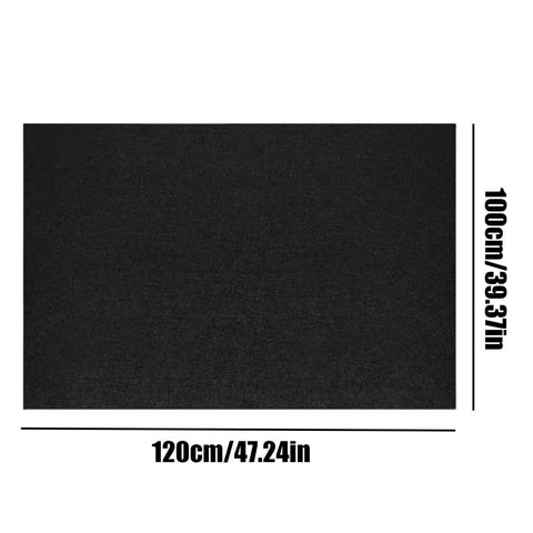 Automatic Gardening Capillary Mat With Labels 47x39 Inch Plant Water Wicking Mat for even moisture, black rectangular mat