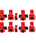 Beefy Heavy Duty Circuit Breaker Lockout Kit Single Pole Clamp On Nylon Hardware 12 Pcs Industrial Safety Tools