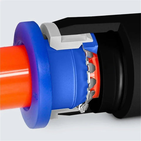 Close-up of Air Pneumatic Fittings Kit With 100 Pieces Of Quick Connectors And Pipe Adapters in stainless steel and plastic.