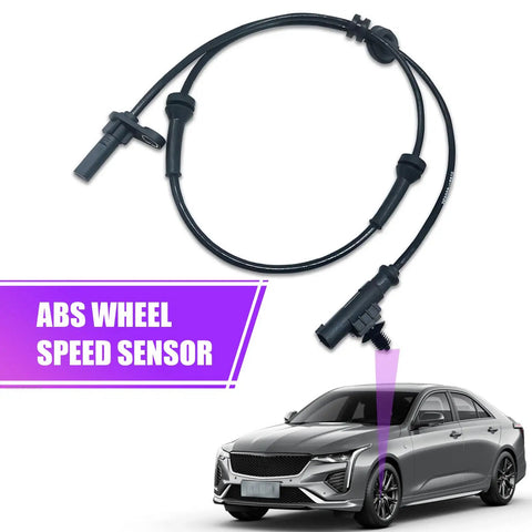 Left Rear Wheel Speed Sensor ABS for Cars, Durable Anti Lock Brake Sensor With High Precision Readings, shown with car image.