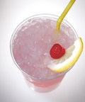 Countertop Nugget Ice Maker With Dispenser Churning Out Chewable Flake Ice On The Fly With Up To Three Hundred Fifty Pounds Daily Production Featuring Hassle Free Cleaning Panels For Your Bar Or Kitchen, refreshing drink with flake ice and lemon slice