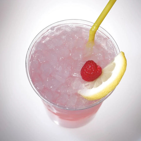 Countertop Nugget Ice Maker With Dispenser Churning Out Chewable Flake Ice On The Fly With Up To Three Hundred Fifty Pounds Daily Production Featuring Hassle Free Cleaning Panels For Your Bar Or Kitchen, refreshing drink with flake ice and lemon slice
