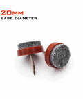 Heavy Duty Chair Leg Floor Protectors 20pcs Brown Round Furniture Feet Pads with 20mm soft felt cushions