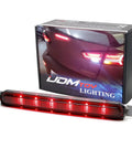 Dark Smoked Lens Full LED Trunk Lid Center Mount Third Brake Light Bar Assembly For 2008 2016 Mitsubishi Lancer Evolution X Sedan