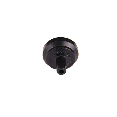 1 GPH Pressure-Compensating Drippers PC4050B Pack for Drip Irrigation Systems, black emitter close-up view