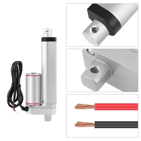24V Heavy Duty Linear Actuator For Beds And Industrial Uses With Built In Stroke Switch And Remote Control, 750N Push Pull Power