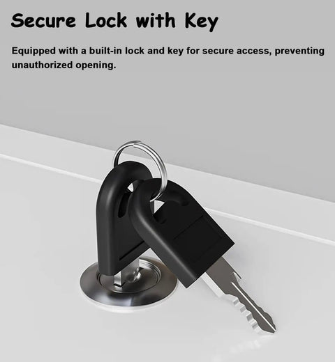 Secure Lock with Key for Rock Solid Soundproof Access Panel For AC Units Flush Mount Wall Cover Plate.