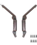 8 Inch Self Balancing Lid Support Hinges Set For Toy Boxes And Cabinets, Left And Right Hand, Spring Action, Red Bronze Finish, Includes Screws