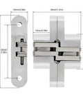 180 Degree Zinc Alloy Concealed Hinge For Folding Doors With Screws Included And Easy Install Heavy Duty Build Quiet Operation