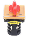 Three Phase Milling Machine Speed Control Switch with forward and reverse function, yellow/black design, metal and plastic