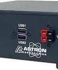Beefy 12V DC Switching Power Supply With USB And Anderson Power Pole Ports, 30A Peak, 25A Continuous, Universal 110 220V AC Input, Black, Compact 3.75x7x9.63in.