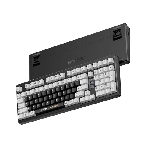 Hella Smooth Silent Mechanical Gaming Keyboard With Rotary Knob Tri Mode Wireless Hot Swappable Gasket Mount Pre Lubed Linear Switches top view