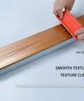 Using 4 Piece Wood Graining Tool Set With Pattern Knurling For All Surfaces Pro Grade Rubber Wood Grain Tools on surface.