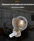 Heavy Duty Antique Ball Casters Deliver Hella Smooth Swivel Operation With Classic Brass Look, 1.5 inches wide.