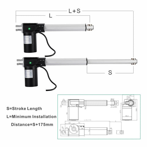 No Nonsense Dc Linear Actuator Built Tough For Smoother Operation And Rock Solid Push Pull Action Perfect For Diy Machines And Shop Automation Delivering Up To Six Thousand Newtons Of Raw Muscle with technical specifications.