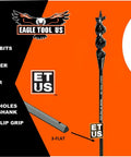 Made In USA Auger Style Installer Drill Bit 3/4 Inch By 36 Inch With 1/4 Inch Shank Self Feeding Auger Point Heat Treated