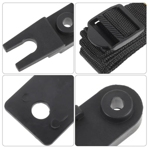Close-up of Rooftop Cargo Carrier Bolt Mounting Fitting and Roof Rack Clamps for Roof Box Quick Installation Long Lasting