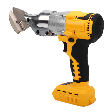 Ditch The Tether With These Badass Cordless Metal Shears Featuring A Spinning 360 Head For Easy Cutting. Brushless Motor Packs Serious Punch At 400 Nm Of Torque. Cuts Through Thick Stainless Steel Up To Twenty Gauge Like Butter. Ideal For HVAC Pros And metal shears with cordless design and swivel blade, showcasing brushless motor and ergonomic grip.