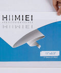 Person inserting paper into Clear Acrylic Wall Mount Sign Holder 8.5 By 11 Inches Horizontal, showing blue background.
