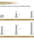 58 Piece Stainless Steel 1/4-20 Phillips Pan Head Machine Screws And Matching Hex Nuts Set With 1/2 Inch to 1-1/2 Inch Lengths