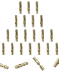 Hidden Barrel Hinges Set 25 Brass 4x20mm Concealed Hinges For Crafts Wooden Boxes And Jewelry Boxes Cabinet Doors Rustproof Durable