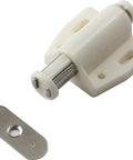 Magnetic Door Latch Kit For Cabinets And Furniture, Easy Open Touch Latch With Round Plate And Screws, No Handle Required
