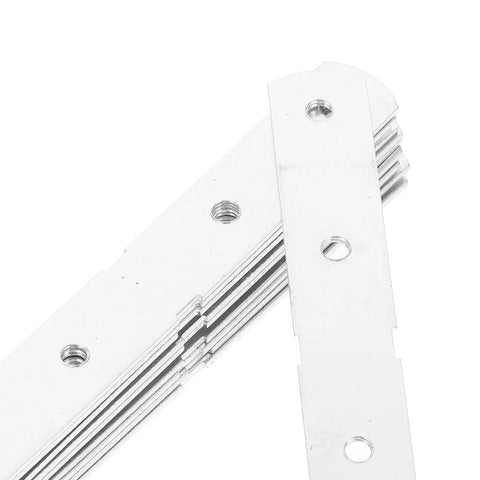 Close-up of Sturdy Stainless Steel Corner Braces Set, 10pcs Metal Brackets With Screws For Wood Projects, Flat Corner Plates
