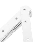 Corner Brace Brackets And Flat Metal Plates Kit 10Pcs Stainless Steel with screws, showing flat metal plates close-up