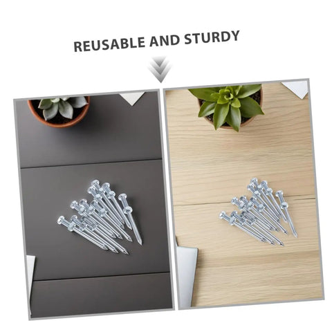 Heavy Duty Lawn Aerator Shoes With Metal Peg Spikes 12 pairs displayed on black and wood surfaces with succulents