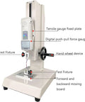 Manual Force Gauge Stand With Digital Force Gauge 300mm Stroke 1000N Capacity Tension And Compression Testing USB Data Output LCD Backlit Display Stores Up To 999 Peak Readings Great For Lab Or Workshop Use, with hand wheel
