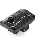 3 Way Marine Bilge Pump Panel With LED Indicator Built In 15A Circuit Breaker 12V 24V DC 3 Position Automatic Off Manual Rocker Switch For Boats
