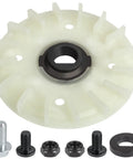 Pro Grade Mower Blade Bolt And Fan Hardware Kit For 21 Inch Lawn Mowers Includes Center Flange Bolt Washers Fan Insert Lock Nuts For Quick Blade Changes Replaces 3403110001K And Fits LM2130SP LM2150SP LM2160SP image of kit components