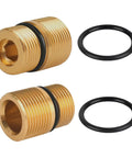 M20 To M22 Water Outlet Fitting For Pressure Washers - 7110264 Replacement, brass fittings with O-rings, 2 pack